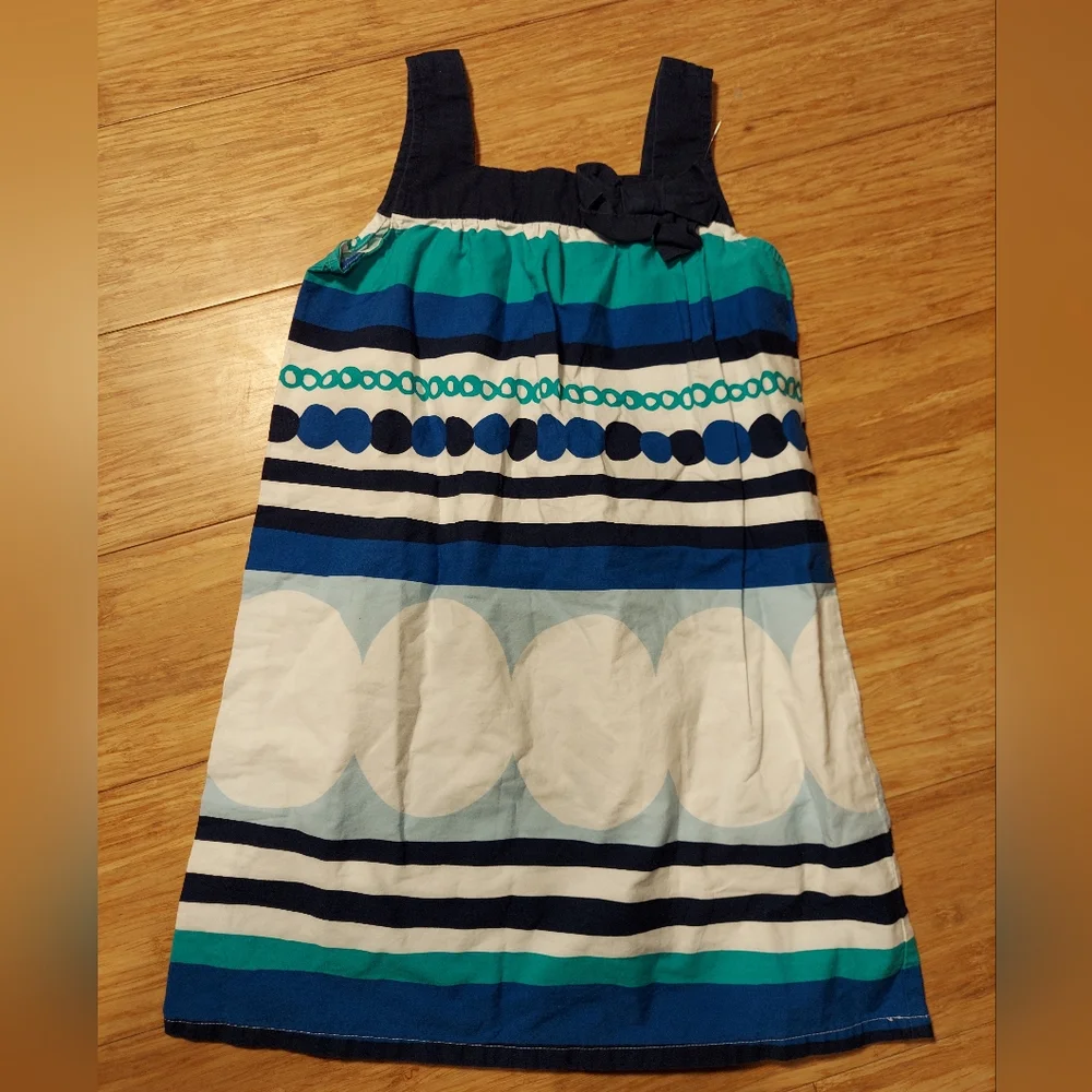 🎁 10/$25- Gymboree stripped blue and tall dress,  size 6